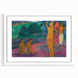 Bold Tribal Scene - Modern Wall Art Inspired by Polynesian Landscape