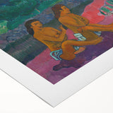 Bold Tribal Scene - Modern Wall Art Inspired by Polynesian Landscape