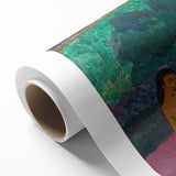 Bold Tribal Scene - Modern Wall Art Inspired by Polynesian Landscape