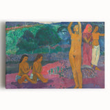 Bold Tribal Scene - Modern Wall Art Inspired by Polynesian Landscape