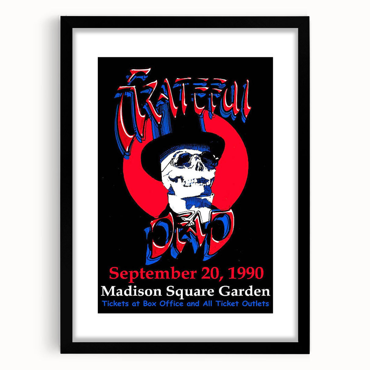 Grateful Dead Retro Wall Art - Vintage Madison Square Garden 1990