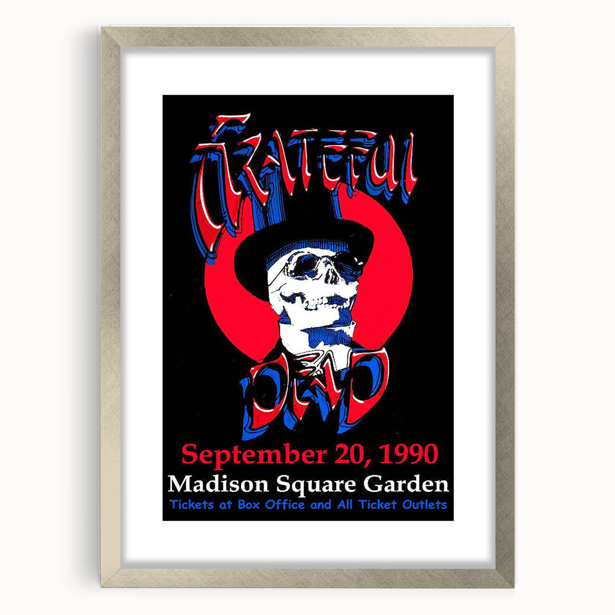 Grateful Dead Retro Wall Art - Vintage Madison Square Garden 1990