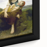 Realism Art Prints - Sister and Brother Portrait by William Bouguereau