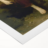 Realism Art Prints - Sister and Brother Portrait by William Bouguereau