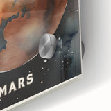 Classroom Educational Posters - Mars Planet Space Art Print