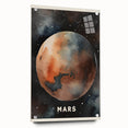 Classroom Educational Posters - Mars Planet Space Art Print