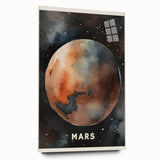 Classroom Educational Posters - Mars Planet Space Art Print