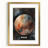 Classroom Educational Posters - Mars Planet Space Art Print