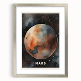 Classroom Educational Posters - Mars Planet Space Art Print