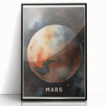 Classroom Educational Posters - Mars Planet Space Art Print