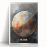 Classroom Educational Posters - Mars Planet Space Art Print