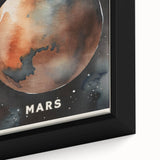 Classroom Educational Posters - Mars Planet Space Art Print