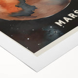 Classroom Educational Posters - Mars Planet Space Art Print