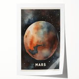 Classroom Educational Posters - Mars Planet Space Art Print