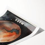 Classroom Educational Posters - Mars Planet Space Art Print