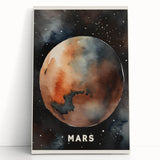 Classroom Educational Posters - Mars Planet Space Art Print