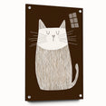 Children's Wall Decor – Minimalist Cat Line Art for Kids' Rooms