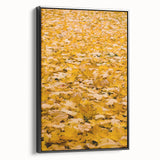 Black and white vintage poster art featuring a fall landscape on framed canvas, ideal for bedroom wall decor.