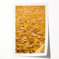 Extra large rolled print featuring a fall-themed floral design in warm orange and red tones.