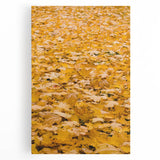 Large black and white abstract canvas depicting falling leaves, ideal for kitchen wall art.