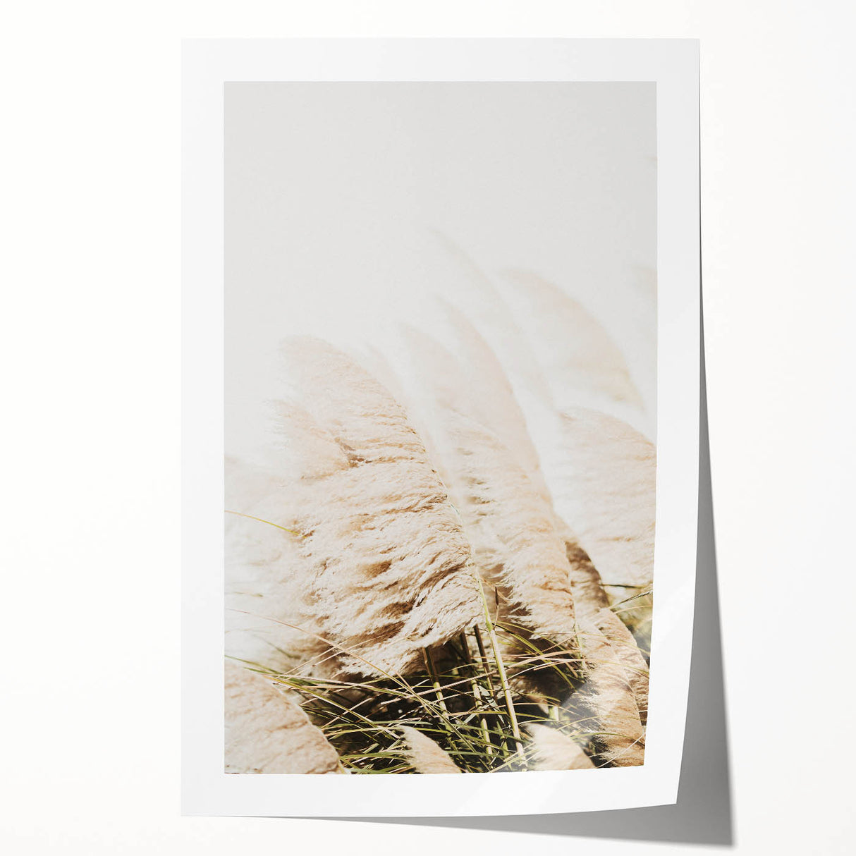 Extra large rolled print of summer floral art in vibrant colors, ideal for dining room wall decor.