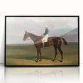 Romanticism Art - Margrave with Jockey - Classic Equestrian Print