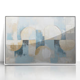 Modern Geometric Living Room Wall Art – Abstract Canvas Print
