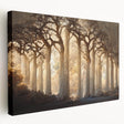 Abstract floral wall art on stretched canvas, showcasing vibrant colors and intricate designs, ideal for modern home decor and artistic display. The side view highlights the canvas texture, perfect for interior design enthusiasts seeking unique artwork.