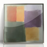 Modern Abstract Wall Art – Soft Retro Color Block Composition