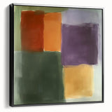 Modern Abstract Wall Art – Soft Retro Color Block Composition