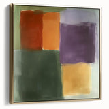 Modern Abstract Wall Art – Soft Retro Color Block Composition