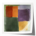 Modern Abstract Wall Art – Soft Retro Color Block Composition