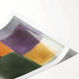 Modern Abstract Wall Art – Soft Retro Color Block Composition