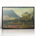 Expressionist Landscape with Church - Vibrant Nature-Inspired Wall Art