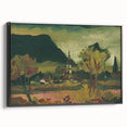 Expressionist Landscape with Church - Vibrant Nature-Inspired Wall Art