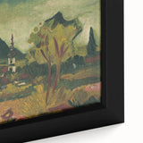 Expressionist Landscape with Church - Vibrant Nature-Inspired Wall Art