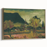 Expressionist Landscape with Church - Vibrant Nature-Inspired Wall Art