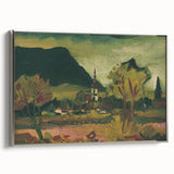 Expressionist Landscape with Church - Vibrant Nature-Inspired Wall Art