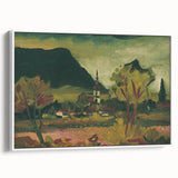 Expressionist Landscape with Church - Vibrant Nature-Inspired Wall Art