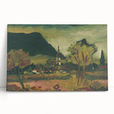 Expressionist Landscape with Church - Vibrant Nature-Inspired Wall Art