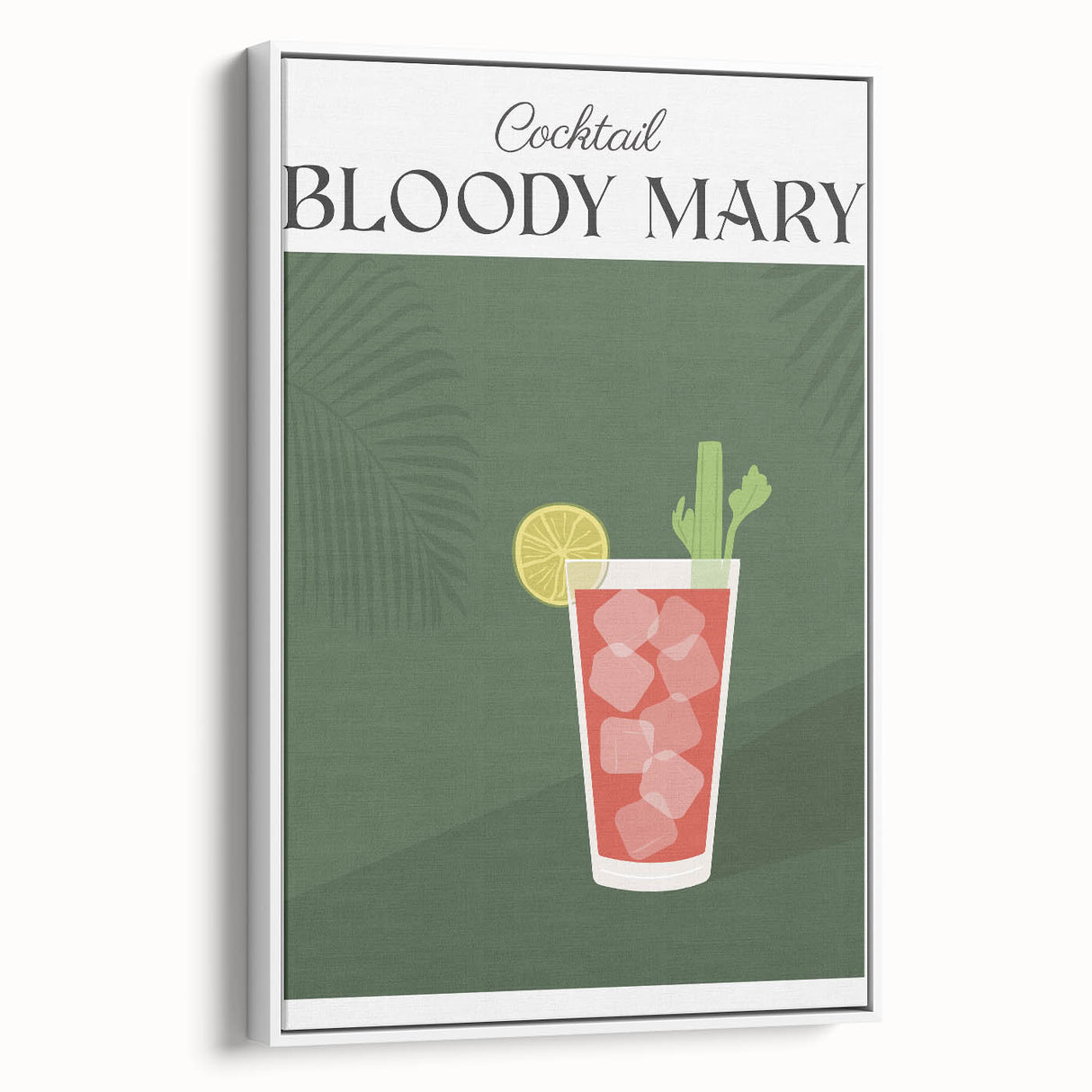 Vintage poster art of colorful food and drinks on a framed canvas, ideal for extra large living room wall decor.
