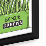 Extra large black wall art featuring vibrant, textured fruit motifs on framed canvas, ideal for living room decor.