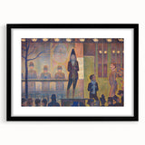 Circus Sideshow by Seurat: Vibrant Pointillist Impressionist Wall Art