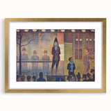 Circus Sideshow by Seurat: Vibrant Pointillist Impressionist Wall Art