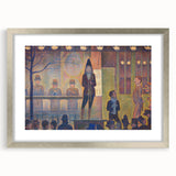 Circus Sideshow by Seurat: Vibrant Pointillist Impressionist Wall Art