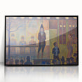 Circus Sideshow by Seurat: Vibrant Pointillist Impressionist Wall Art