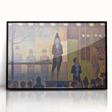 Circus Sideshow by Seurat: Vibrant Pointillist Impressionist Wall Art