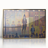 Circus Sideshow by Seurat: Vibrant Pointillist Impressionist Wall Art