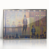 Circus Sideshow by Seurat: Vibrant Pointillist Impressionist Wall Art