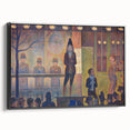 Circus Sideshow by Seurat: Vibrant Pointillist Impressionist Wall Art